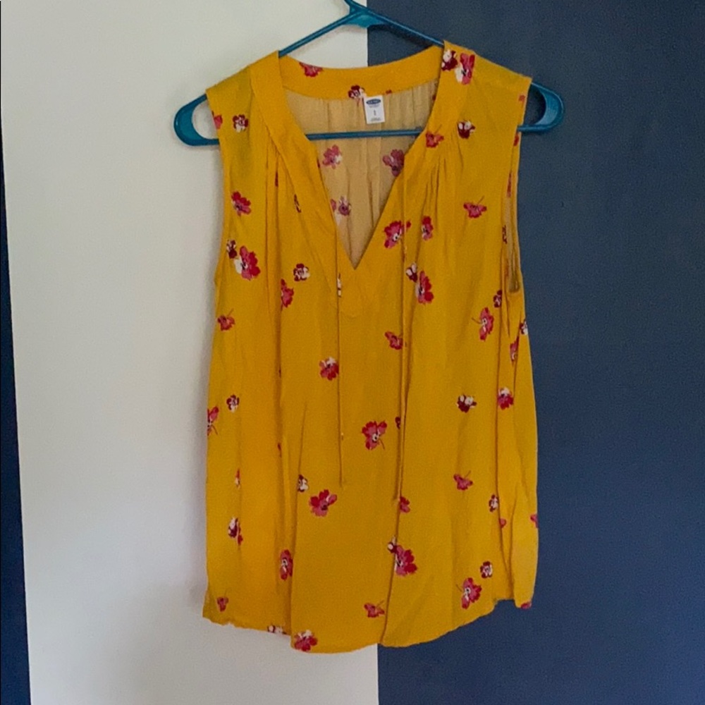 Old Navy Mustard Yellow Blouse
